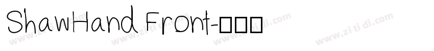 ShawHand Front字体转换